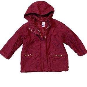 Gymboree Girls Vintage Maroon Hooded Coat/Jacket